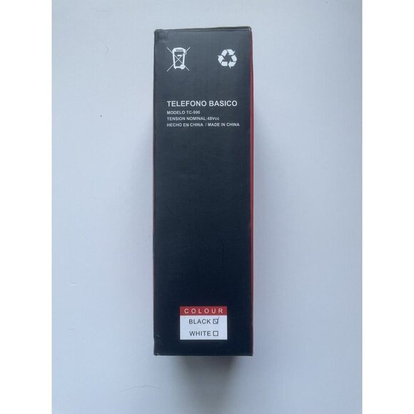 TC-990 Black Desk Phone – Corded Office Telephone with Caller ID & Speaker - Picture 3 of 5